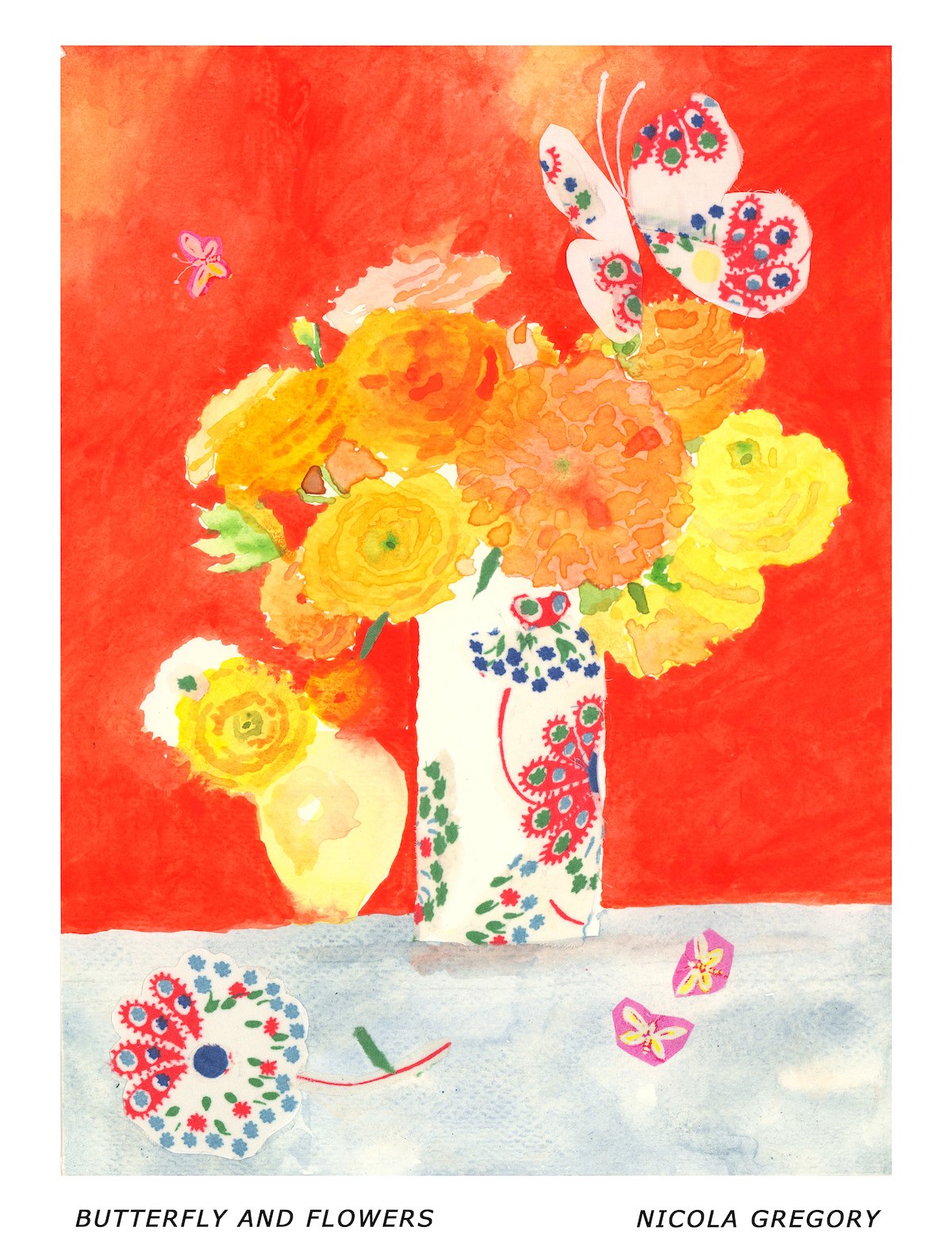 Butterfly and Flowers