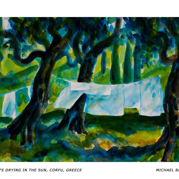 98_RA_MB_Sheets Drying in the Sun, Corfu, Greece